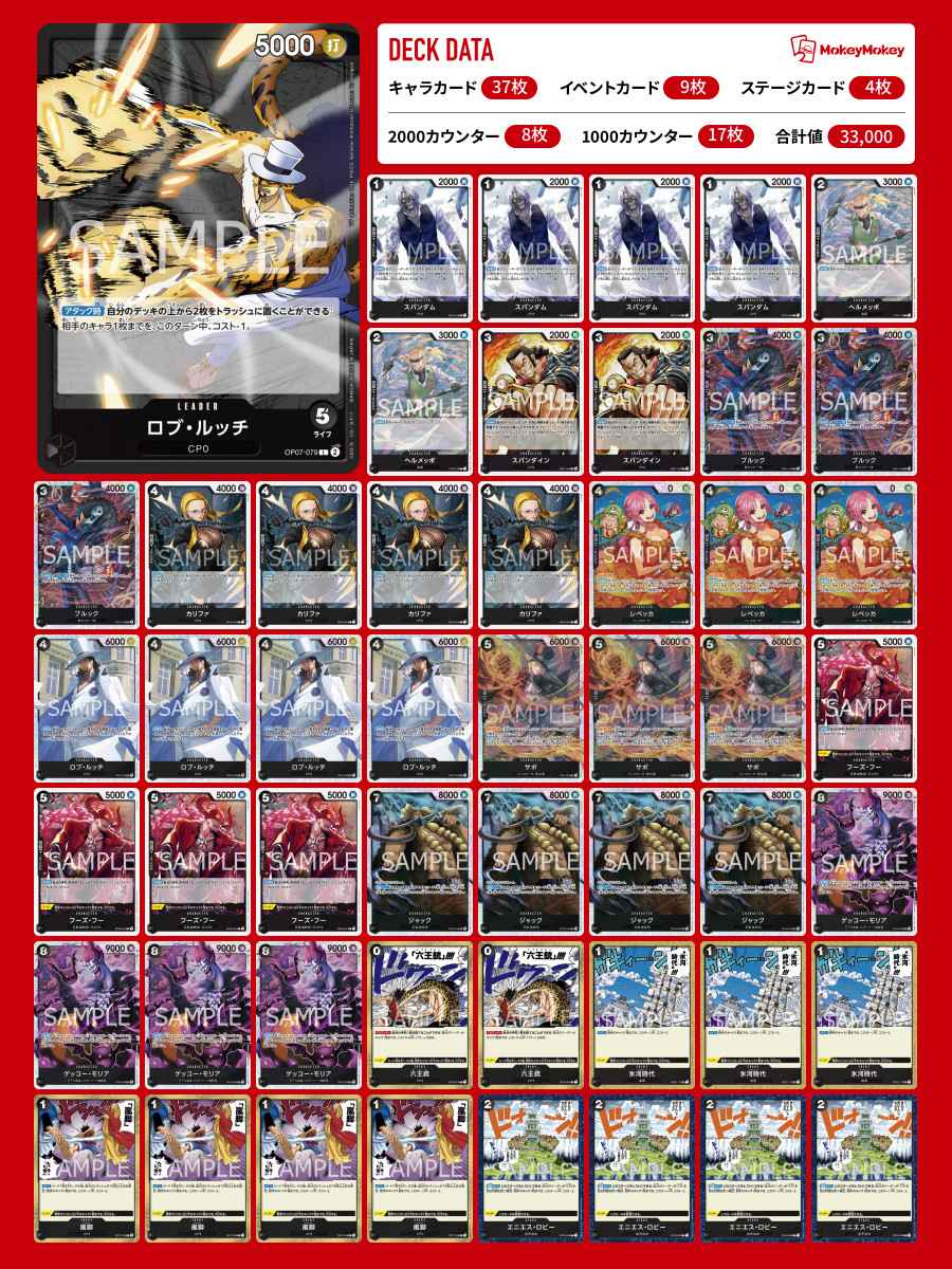 8.5弾環境】黒ルッチのデッキレシピと回し方と対策方法を徹底解説